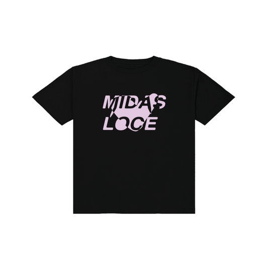 Midas Love Black - Oversized Short Sleeve T-Shirt